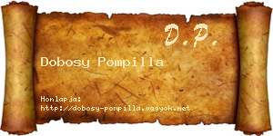 Dobosy Pompilla névjegykártya